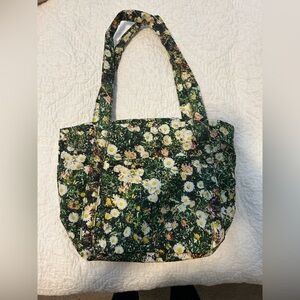 BAGGU Floral Green Tote Bag CLOUD BAG